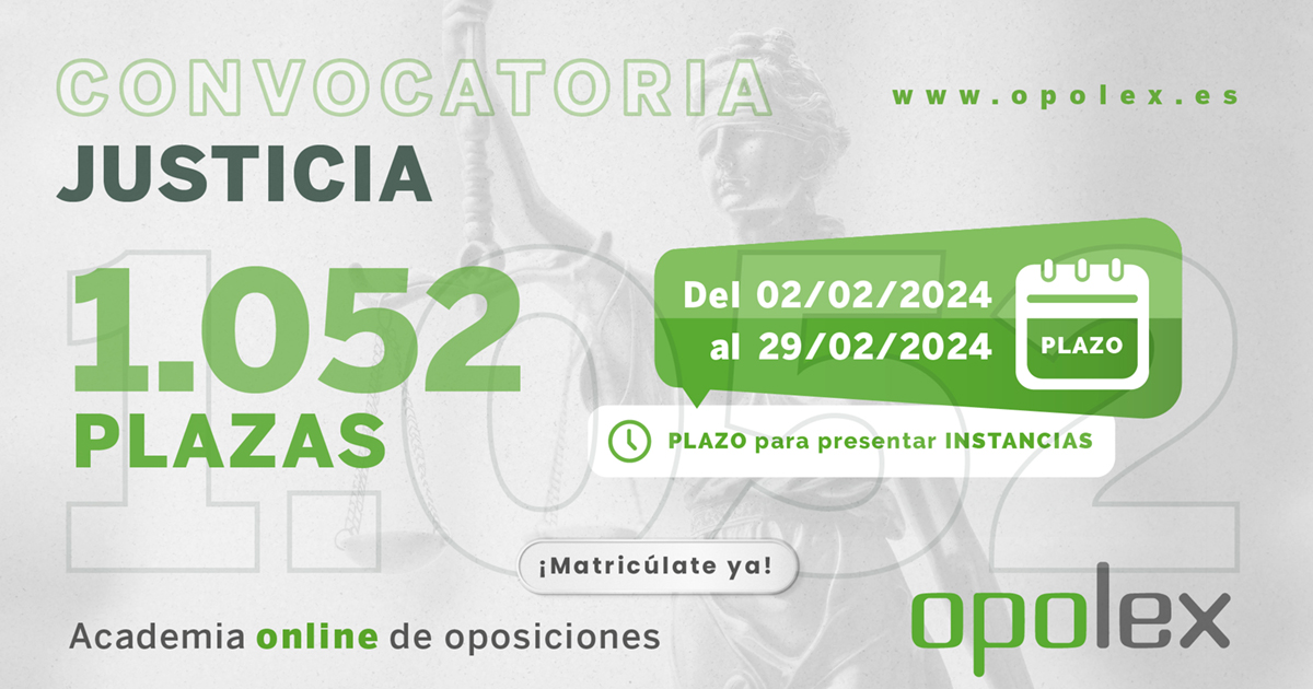 Convocatoria Justicia 2024 Opolex